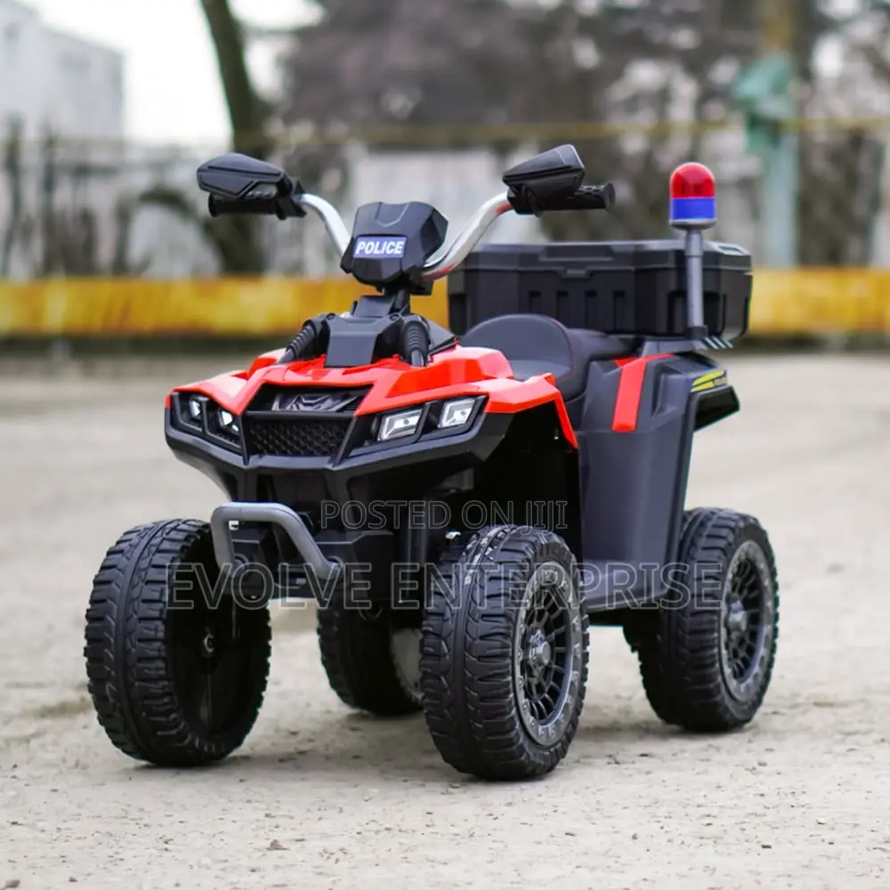 Electric Atv for Children 3-6 Years Old, Kinderauto Police,