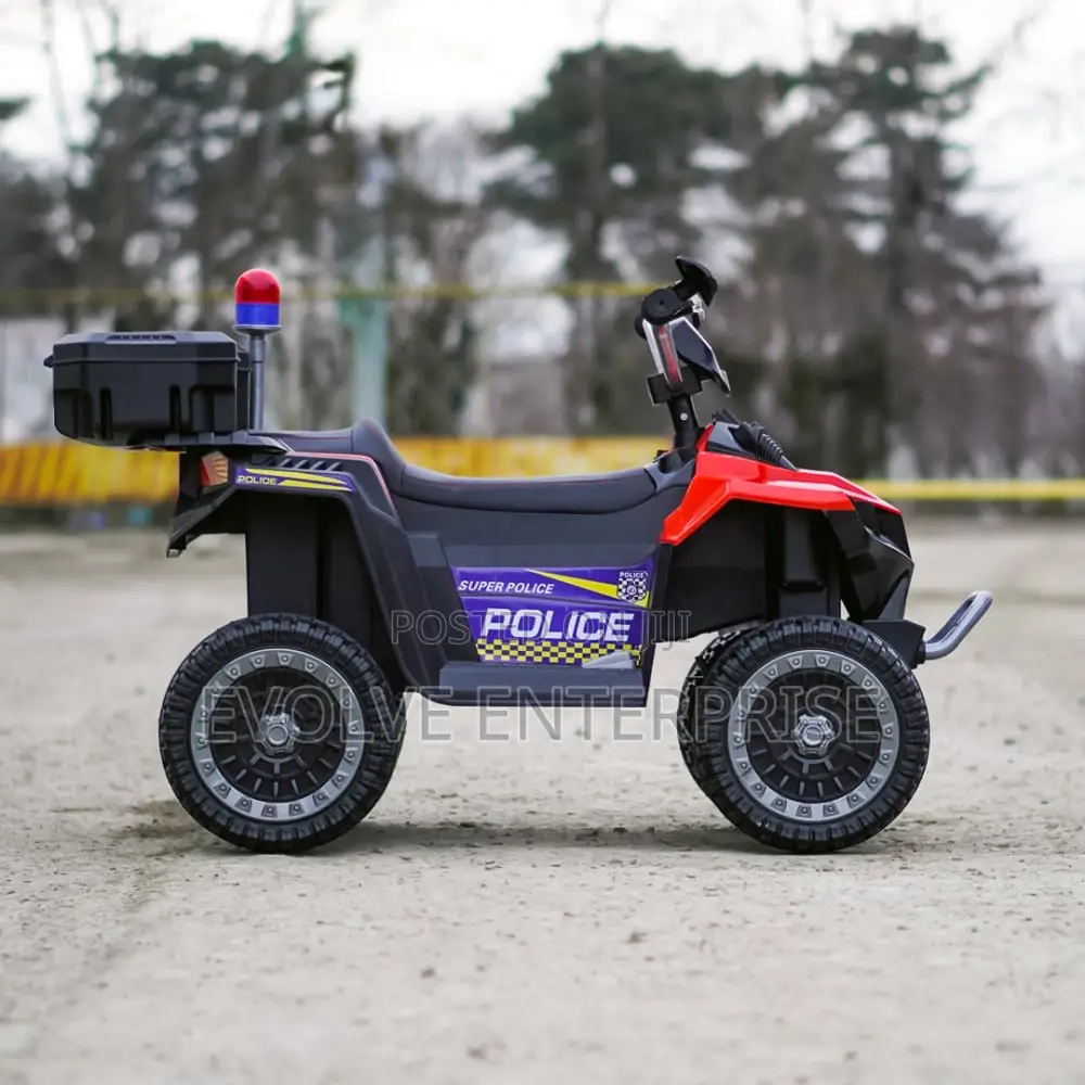 Electric Atv for Children 3-6 Years Old, Kinderauto Police,