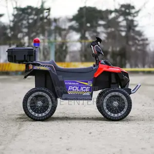 Electric Atv for Children 3-6 Years Old, Kinderauto Police,