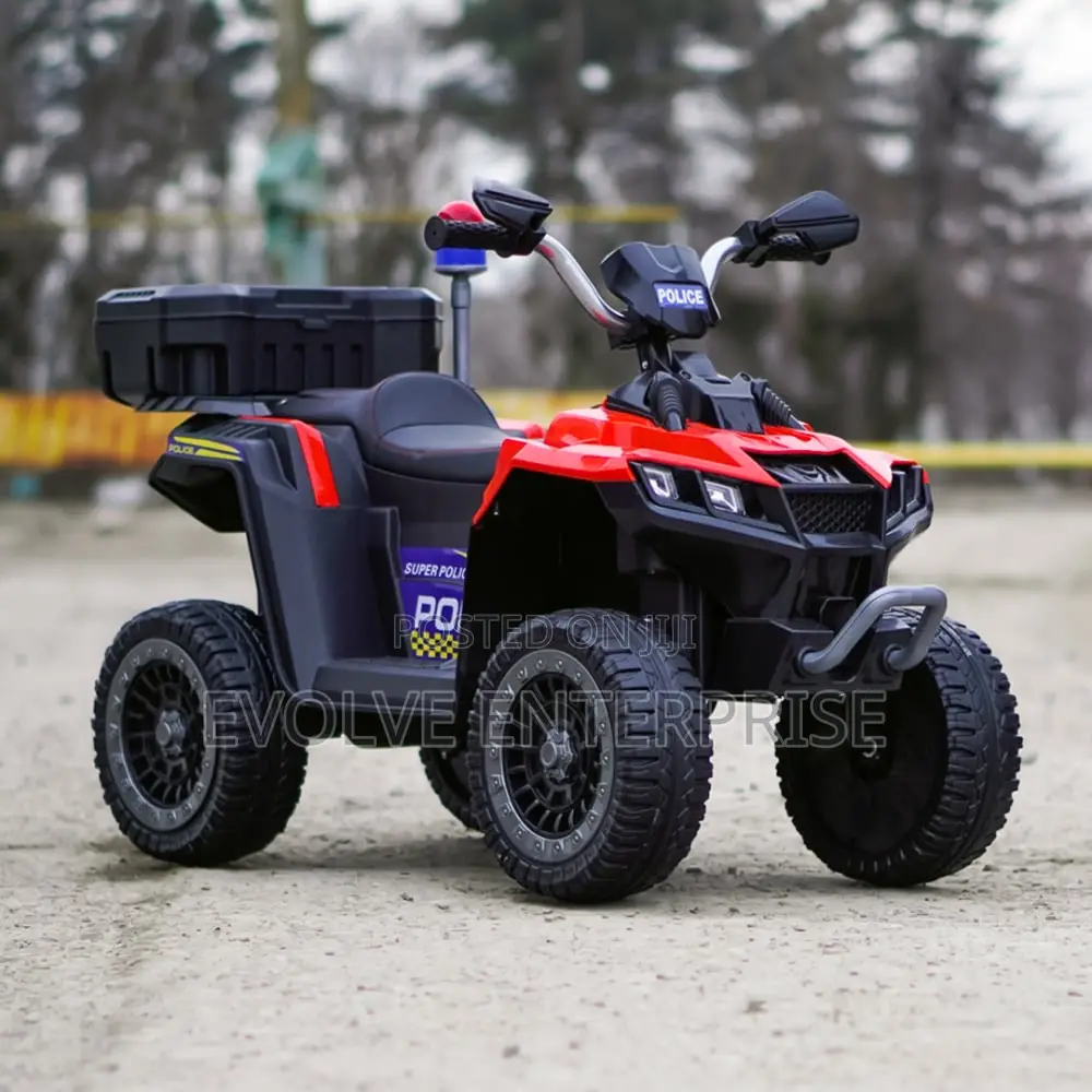 Electric Atv for Children 3-6 Years Old, Kinderauto Police,