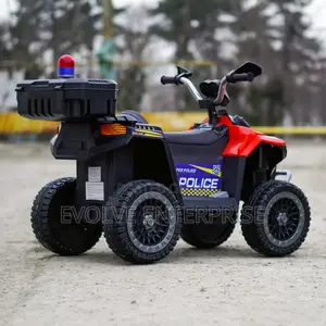 Electric Atv for Children 3-6 Years Old, Kinderauto Police,