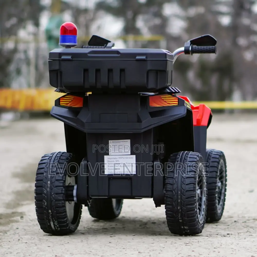 Electric Atv for Children 3-6 Years Old, Kinderauto Police,