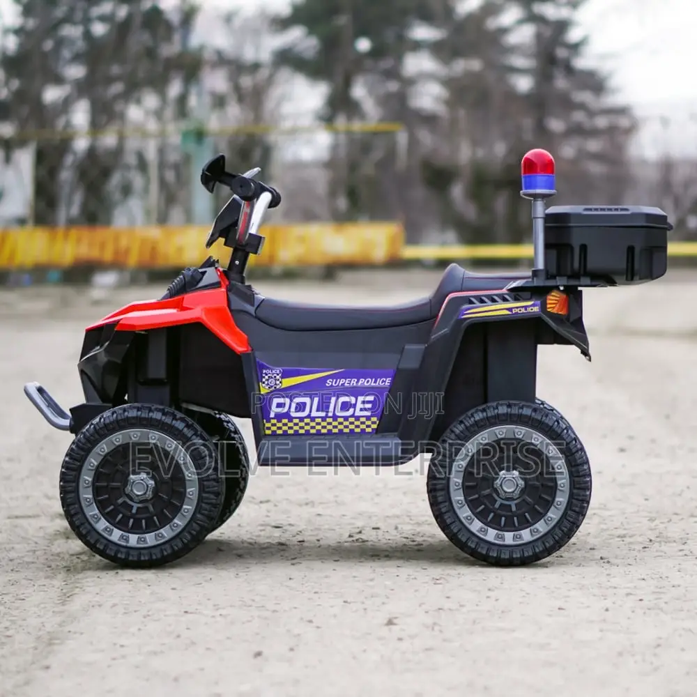 Electric Atv for Children 3-6 Years Old, Kinderauto Police,