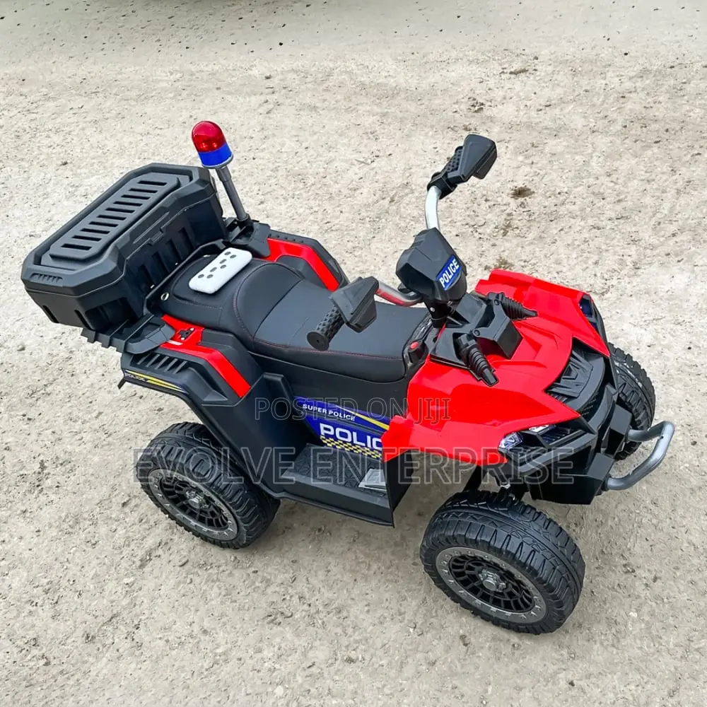 Electric Atv for Children 3-6 Years Old, Kinderauto Police,