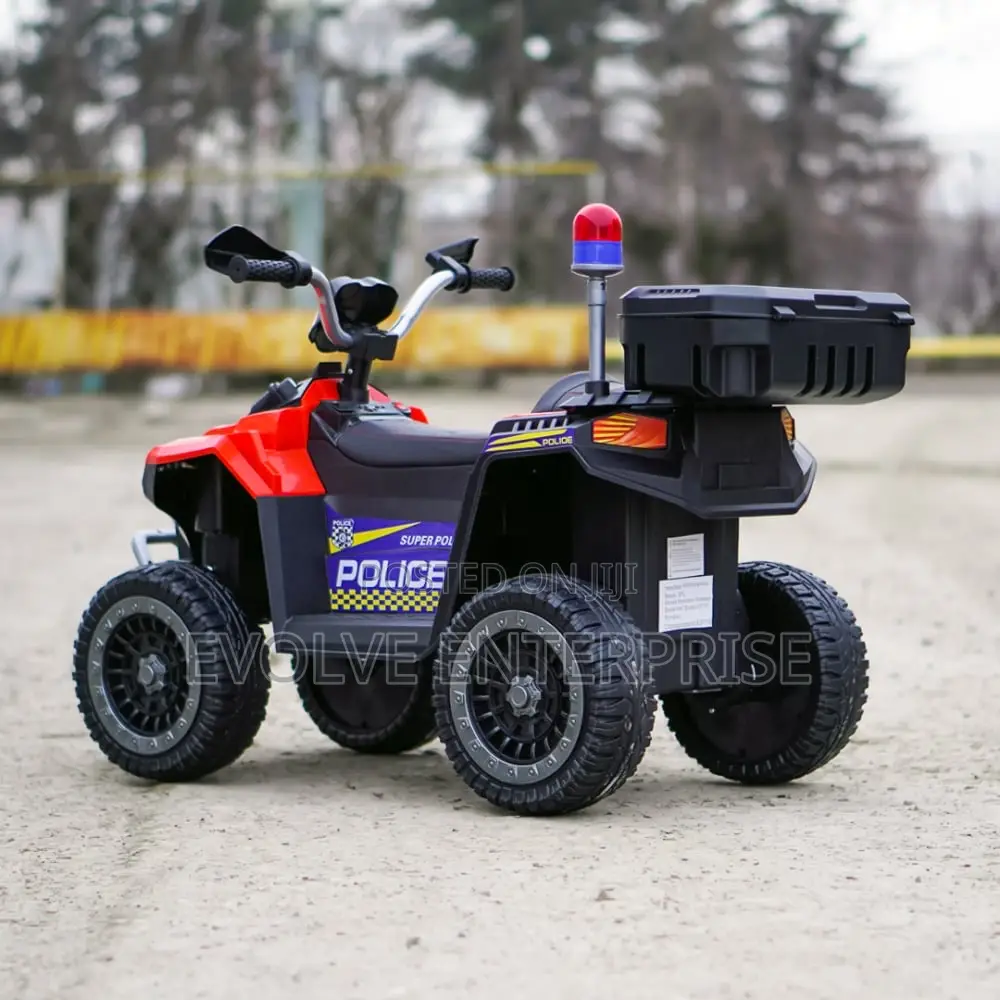 Electric Atv for Children 3-6 Years Old, Kinderauto Police,