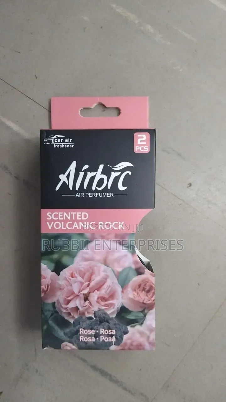 Airbrc Scented Volcanic Rock Car Air Freshener ~ Rose