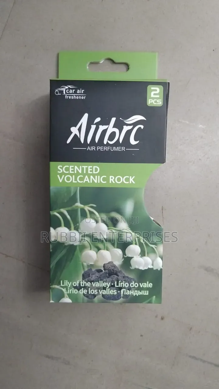 Airbrc Scented Volcanic Rock Car Air Freshener ~ Lily of the Valley