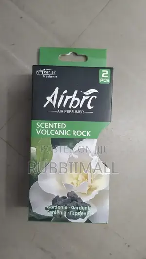 Airbrc Scented Volcanic Rock Car Air Freshener ~ Gardenia