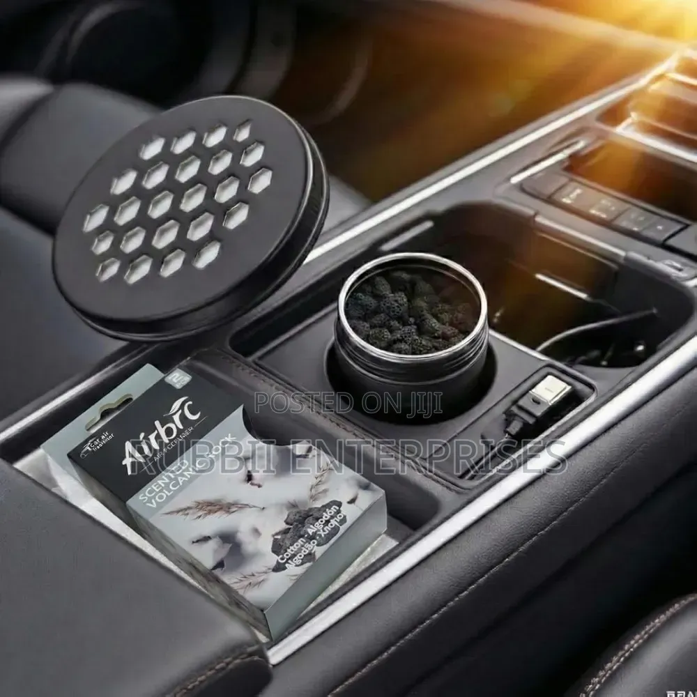 Airbrc Scented Volcanic Rock Car Air Freshener ~ Cotton
