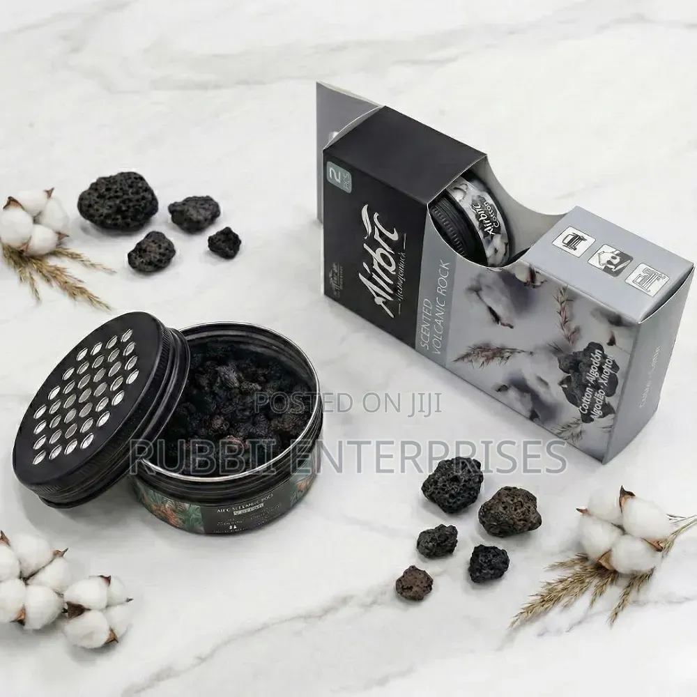 Airbrc Scented Volcanic Rock Car Air Freshener ~ Cotton