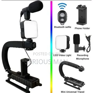 U/C-Shape Portable Handheld Camera Stabilizer