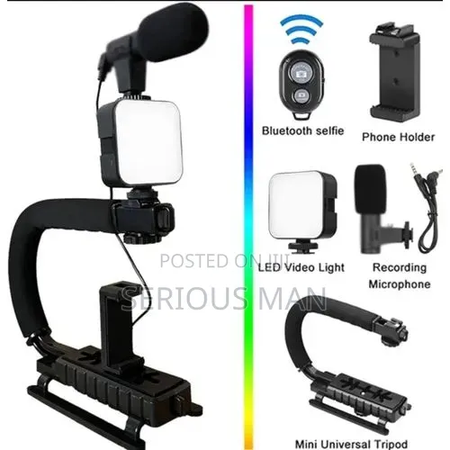 U/C-Shape Portable Handheld Camera Stabilizer