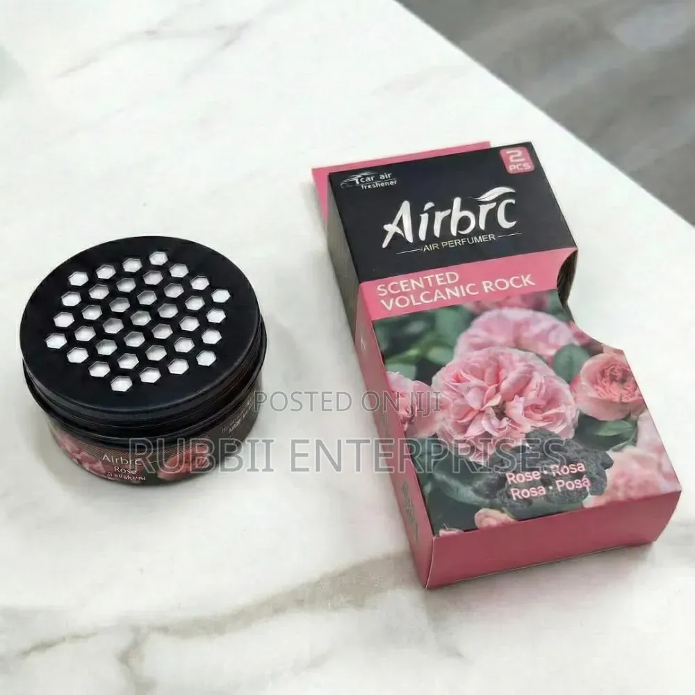 Airbrc Scented Volcanic Rock Car Air Freshener ~ Rose