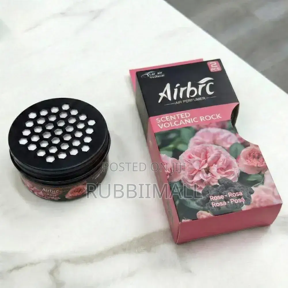 Airbrc Scented Volcanic Rock Car Air Freshener ~ Rose