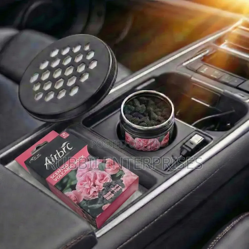 Airbrc Scented Volcanic Rock Car Air Freshener ~ Rose