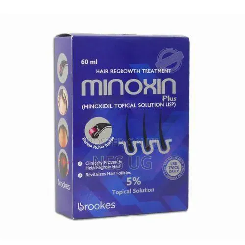 Minoxin Plus Hair Regrowth Treatment With Free Derma Roller 60ml -Blue