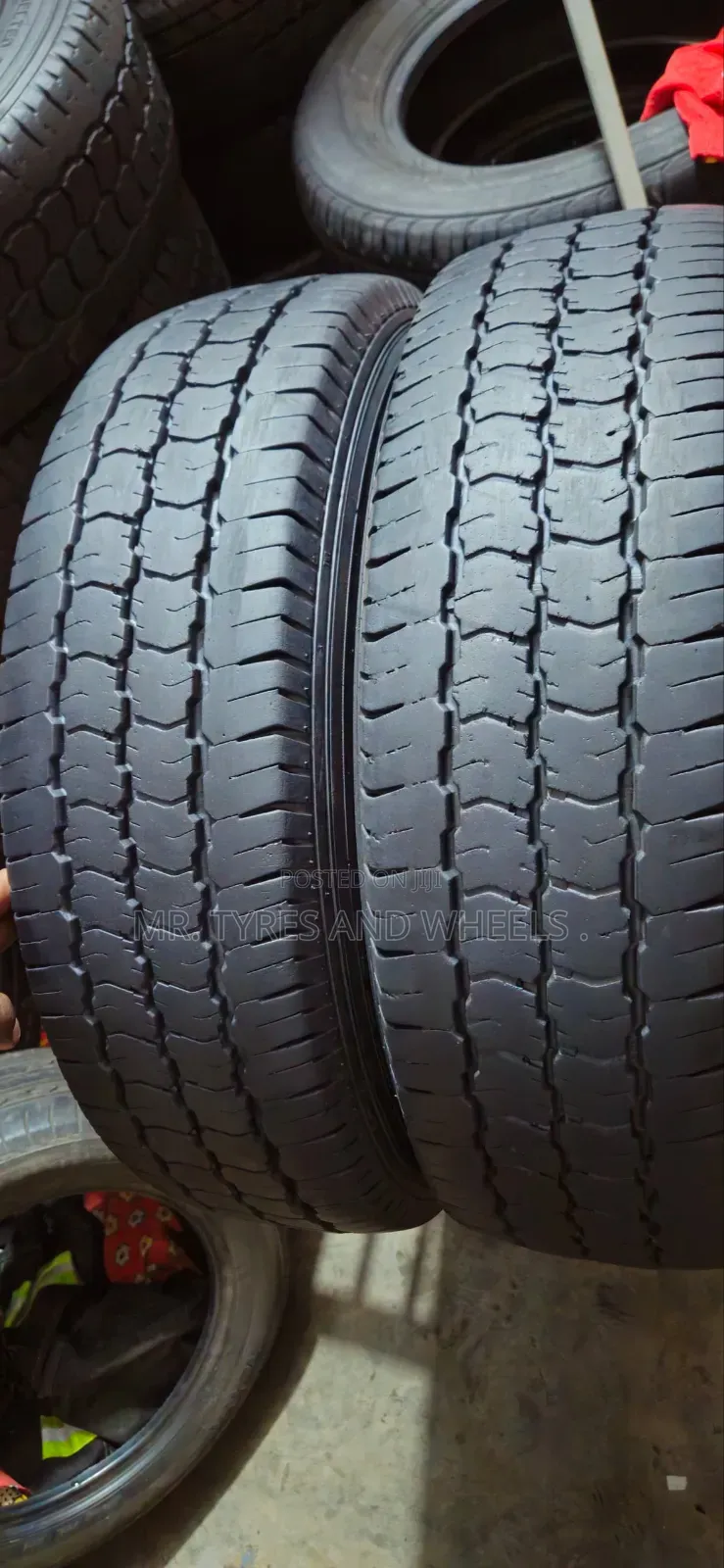 It Is 205 70 R15c in the Type of Joyroad Used Bt Still Gd Tires.