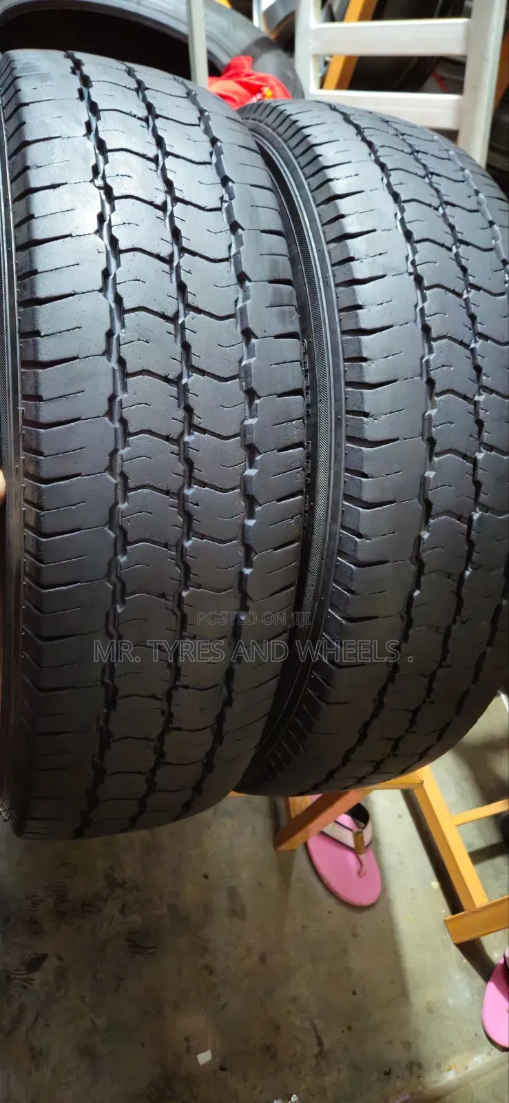 It Is 205 70 R15c in the Type of Joyroad Used Bt Still Gd Tires.
