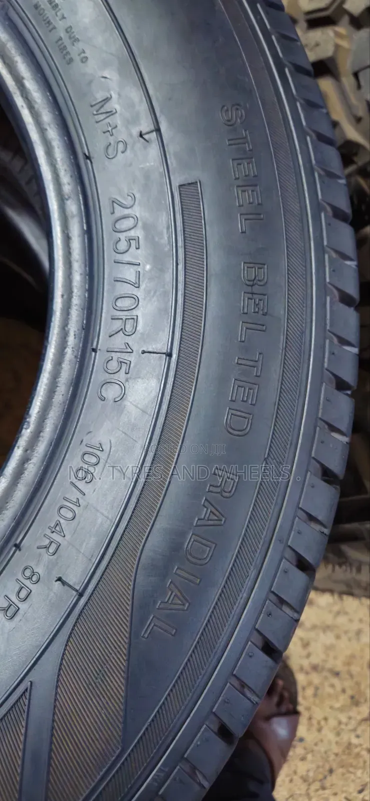 It Is 205 70 R15c in the Type of Joyroad Used Bt Still Gd Tires.