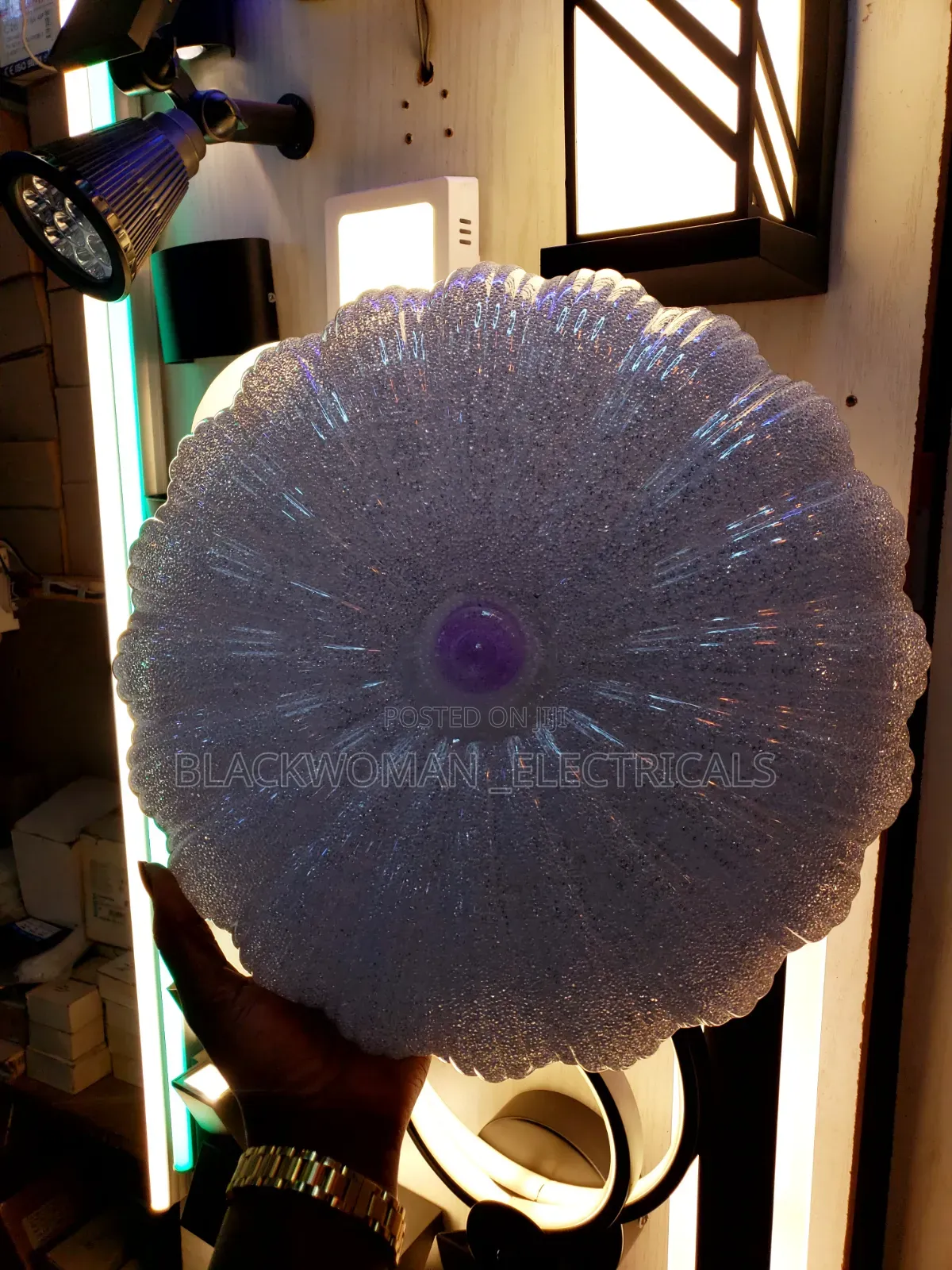 Medium Elegant Ceiling Light Changing 3colors