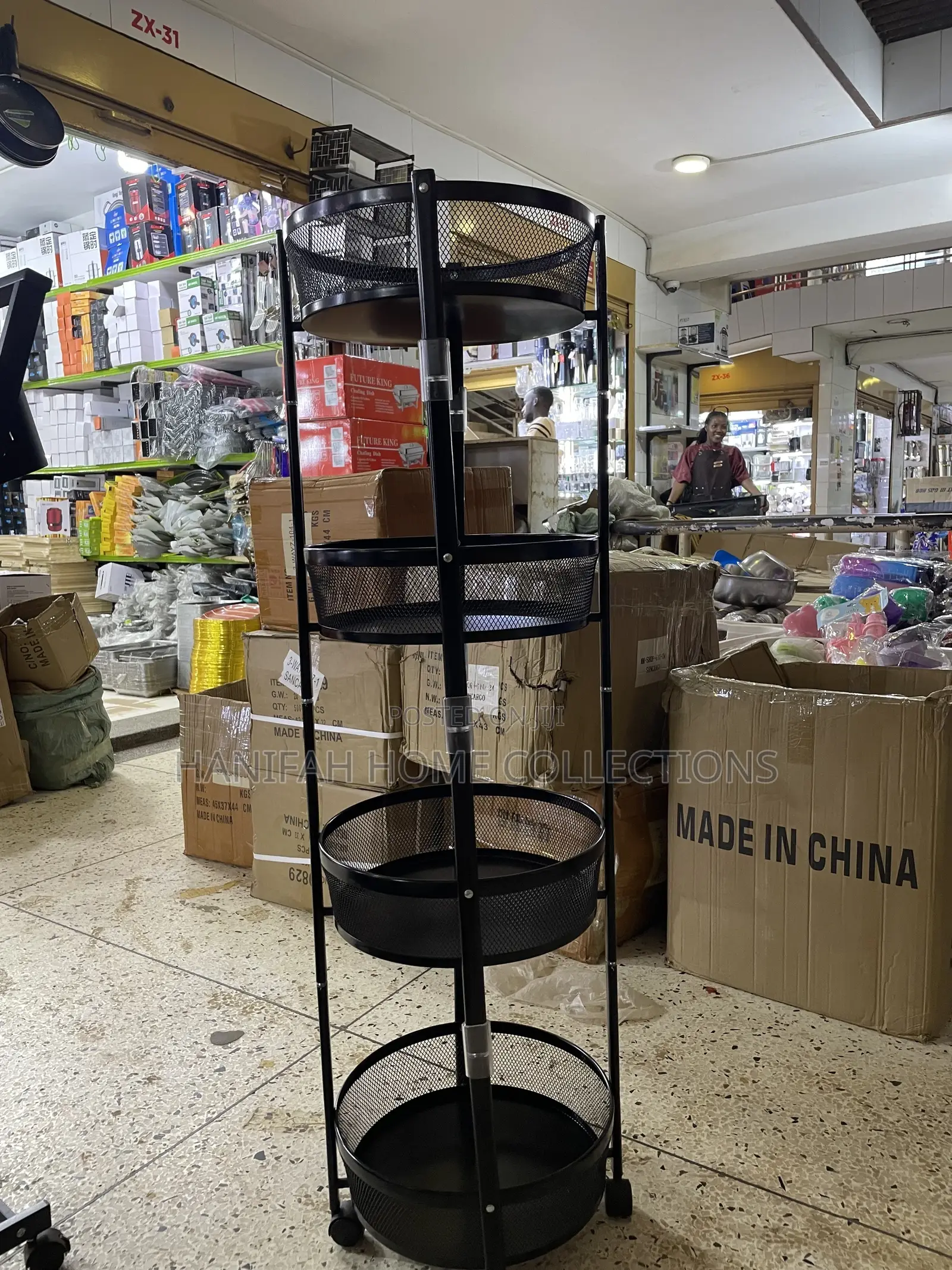 Multi-Use Basket Shelf Rack