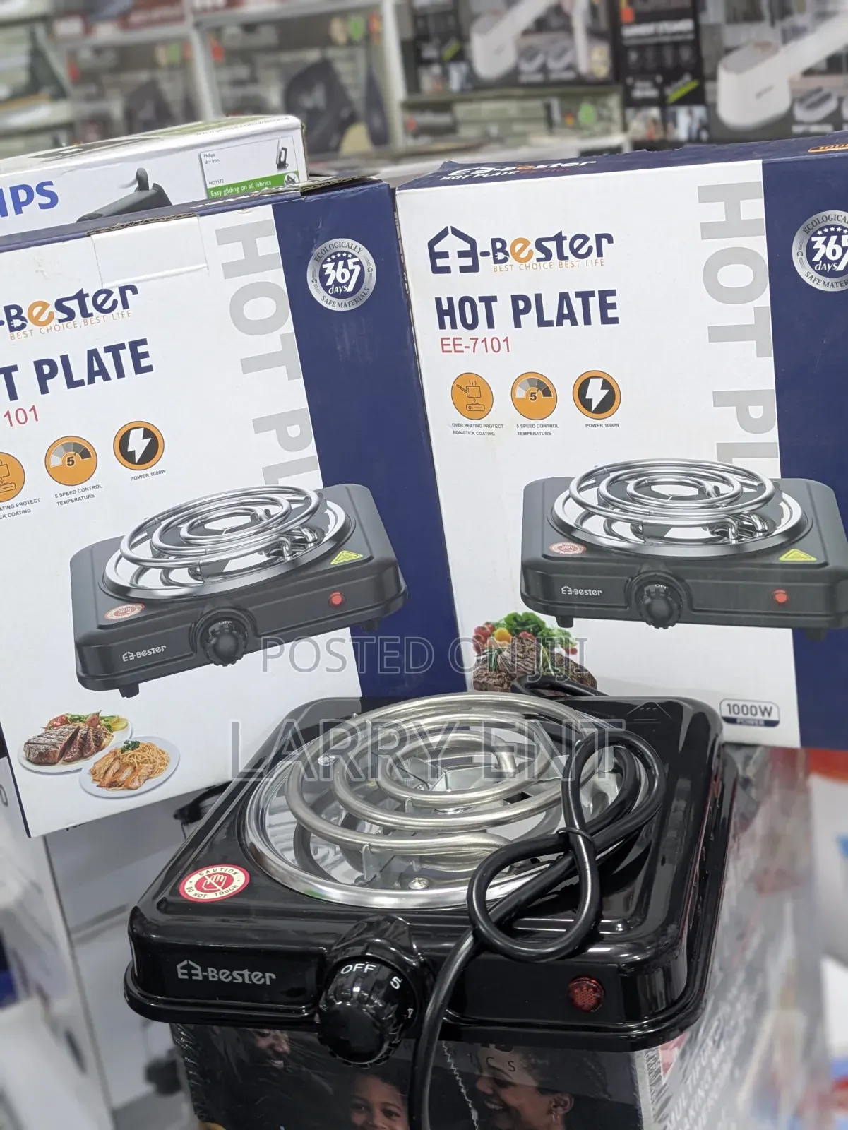 Bester Single Burner Electric Hot Plate Portable Adjustable Cooker