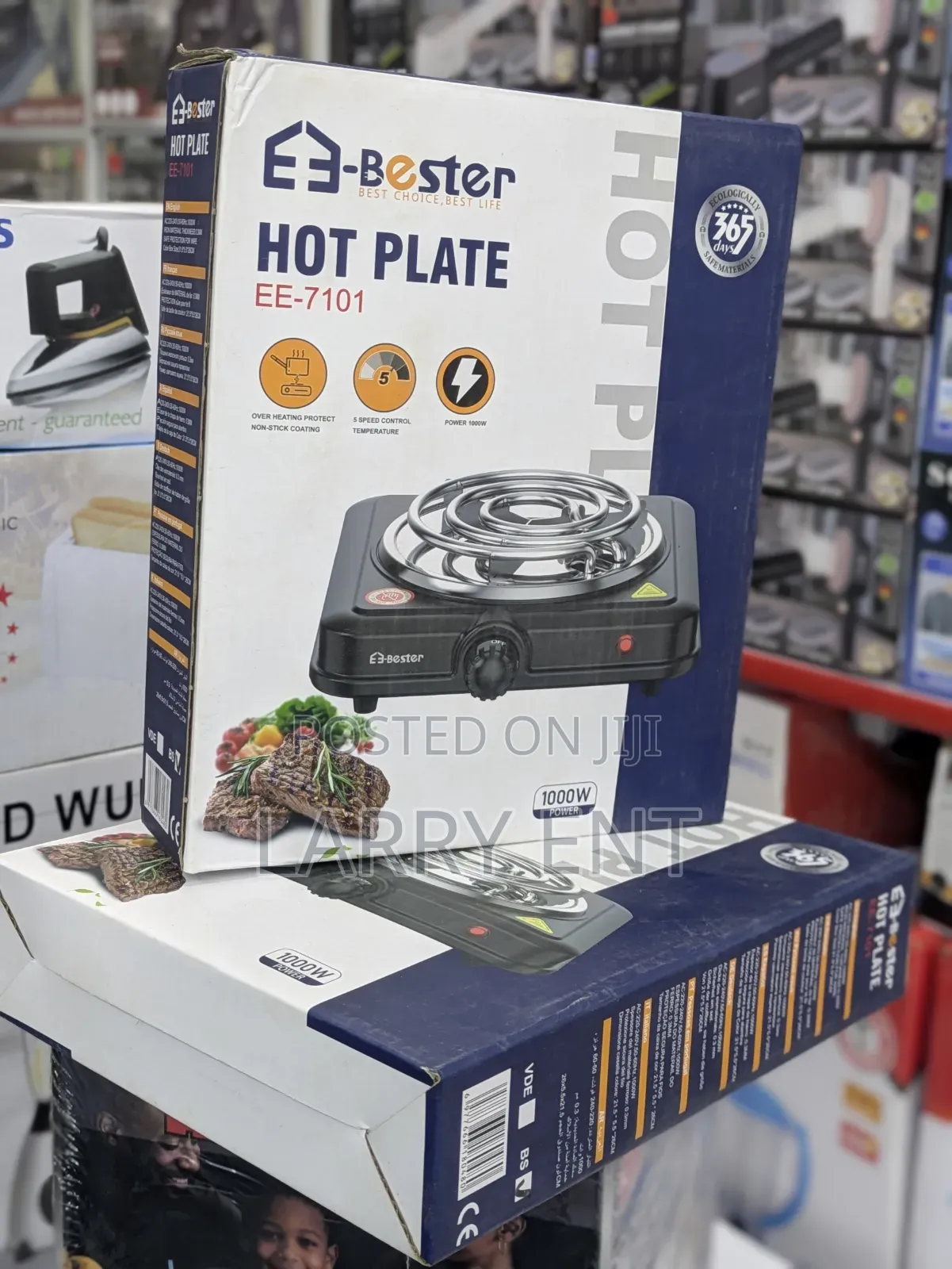 Bester Single Burner Electric Hot Plate Portable Adjustable Cooker