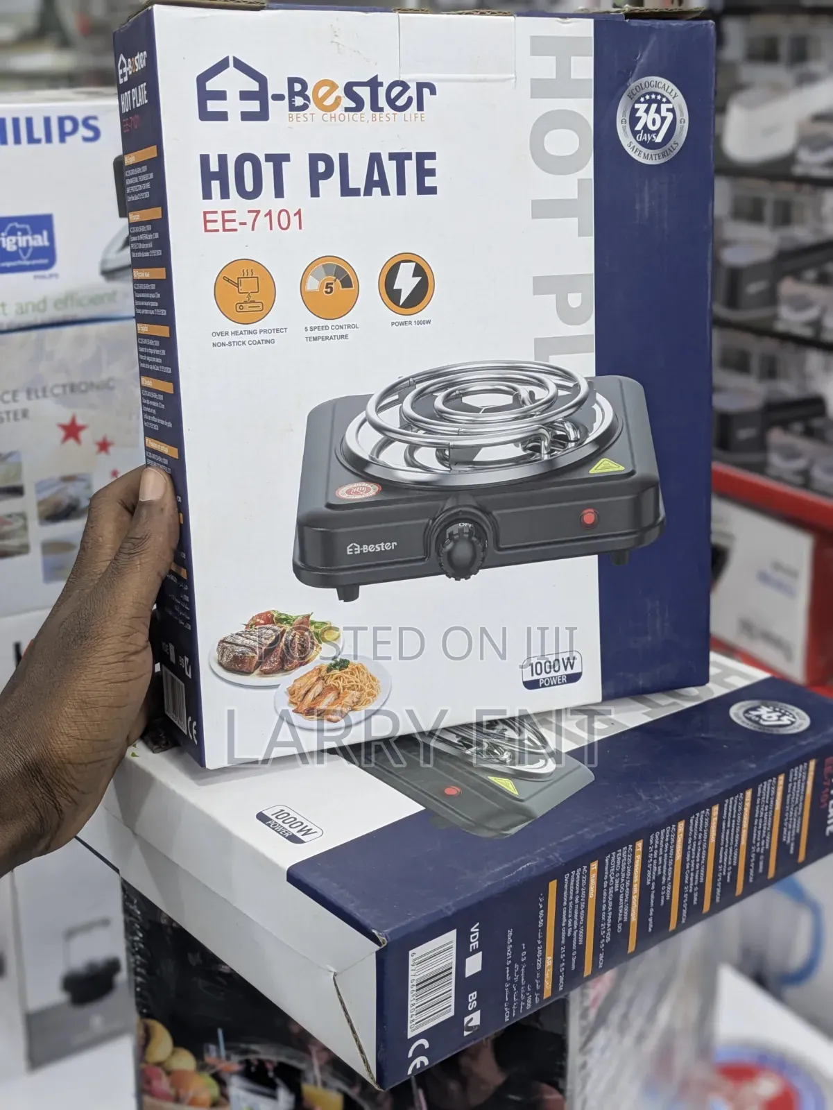 Bester Electric Hot Plate Single Burner Table Top Cooker Fast Heating