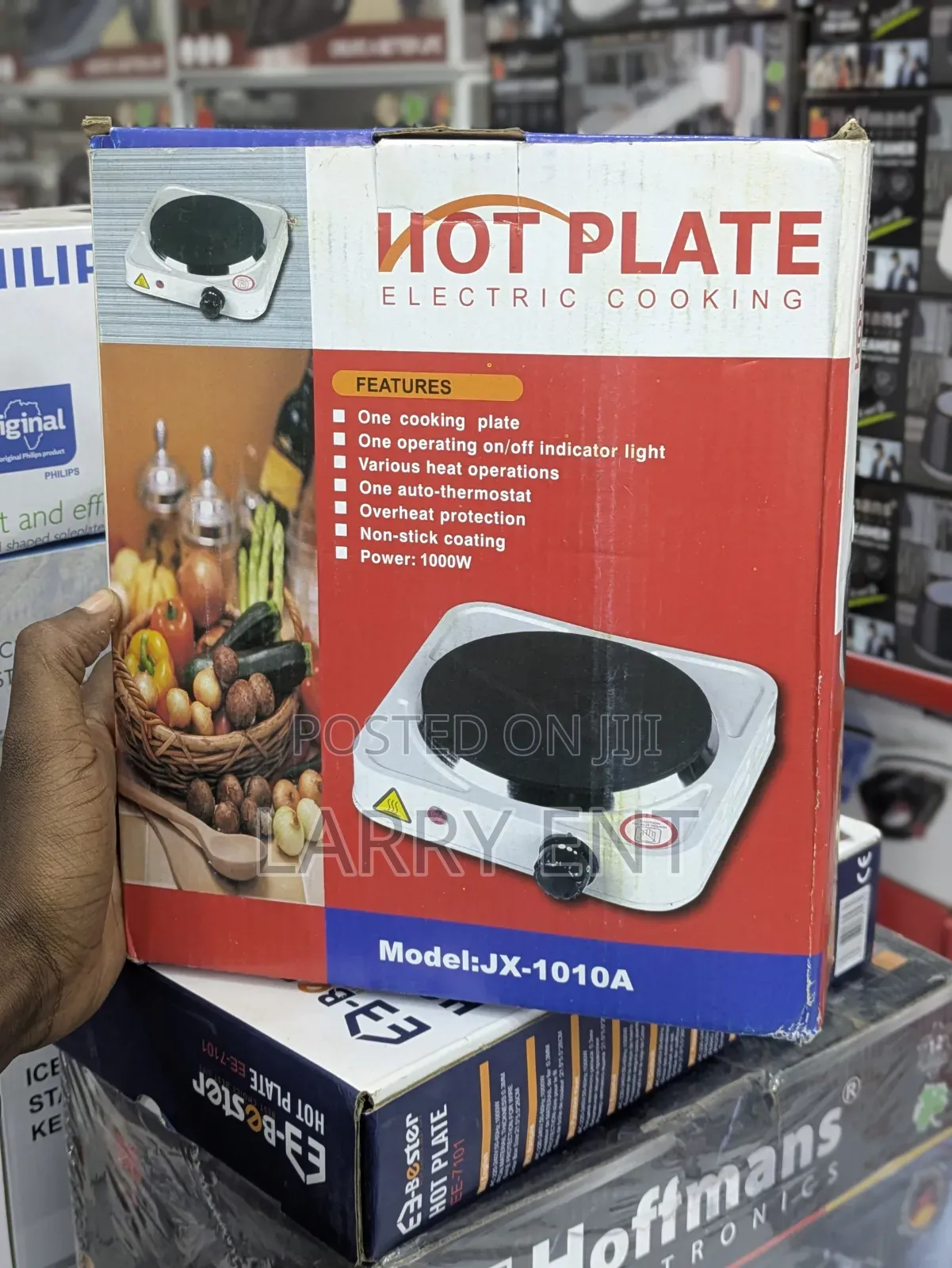 Jx 1000w Single Burner Hot Plate With Adjustable Temperature Control