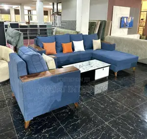 Luxury Living Room Goals – Blue Sectional