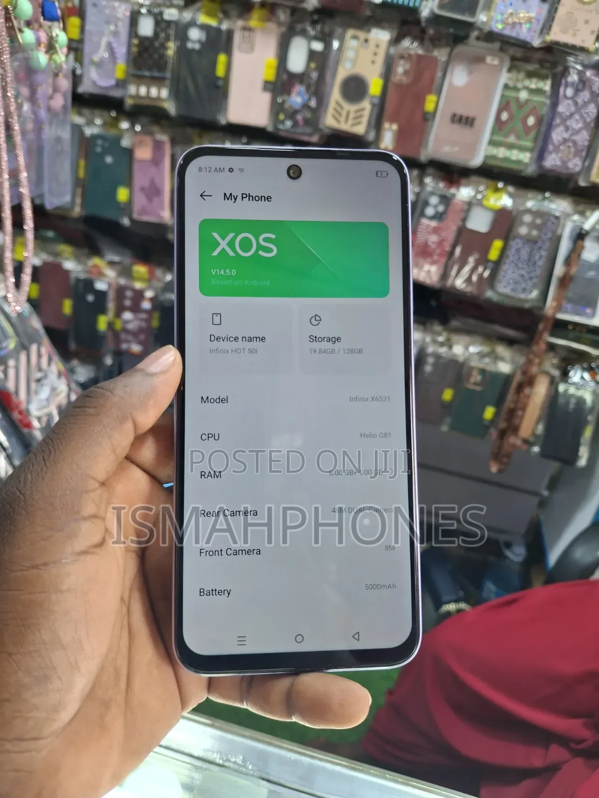 Infinix Hot 50i 128 GB Purple
