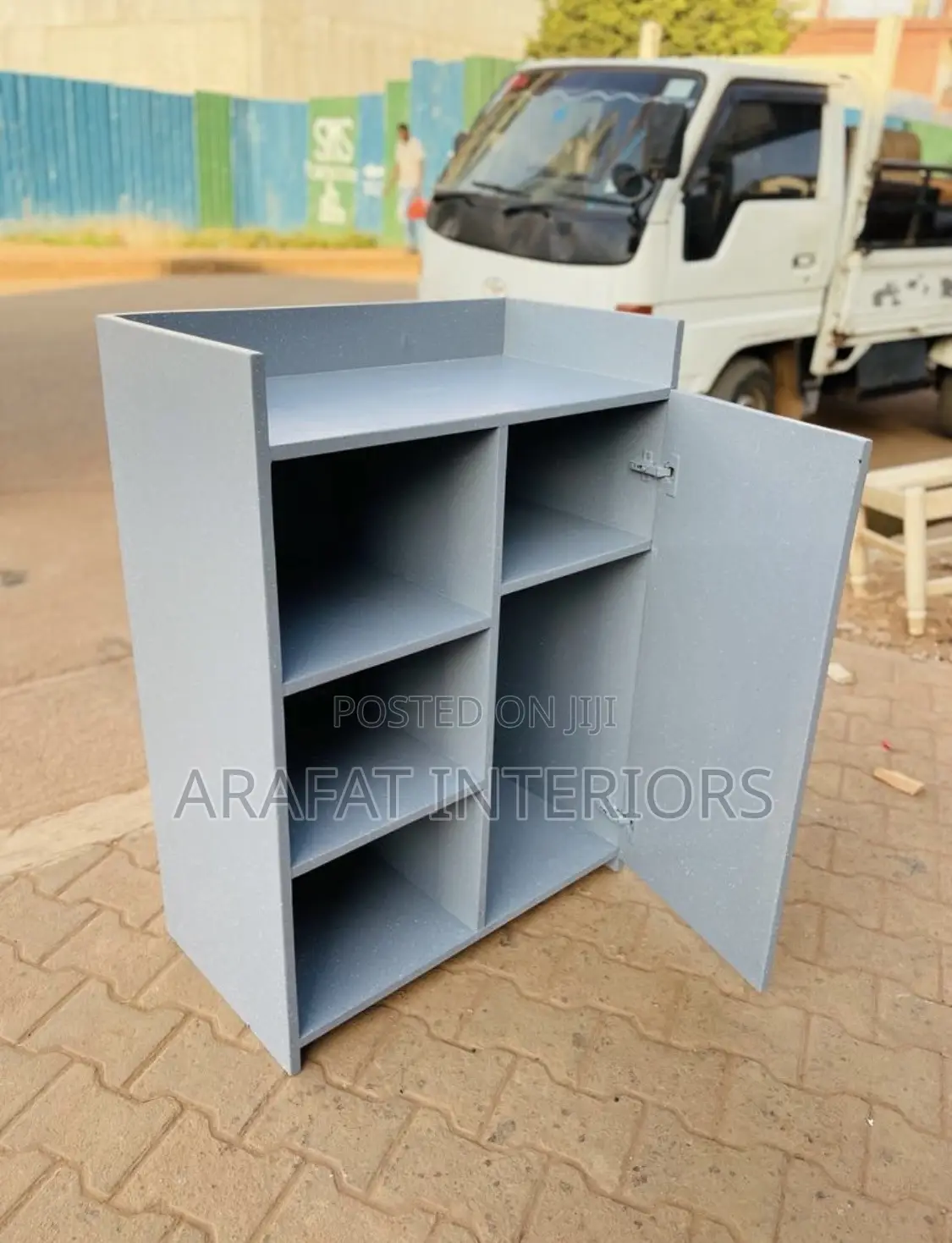 Grey Multi-Purpose Storage Cabinet in Excellent Condition