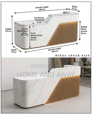 Smart Reception Desks/Reception Counters Any Colour From 2,000,000/-