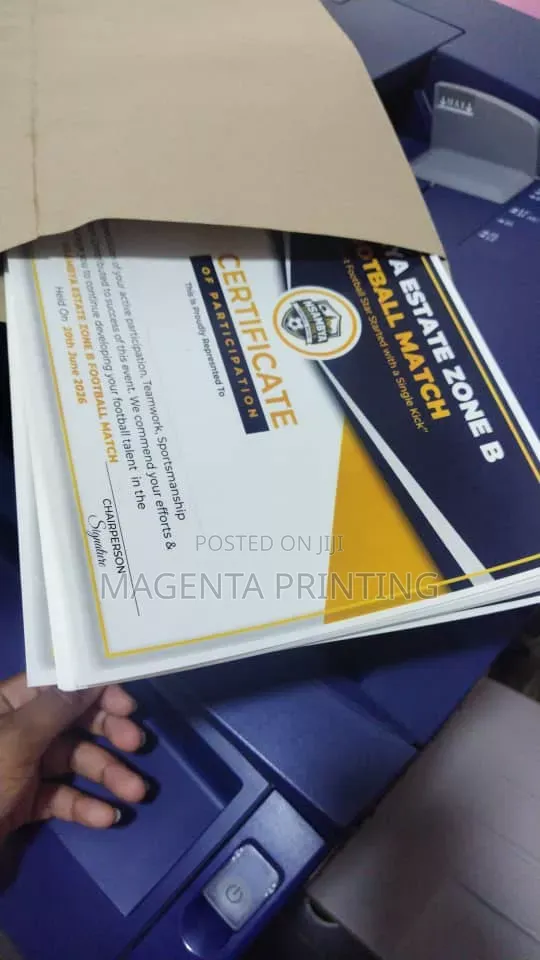 Certificate Printing Services