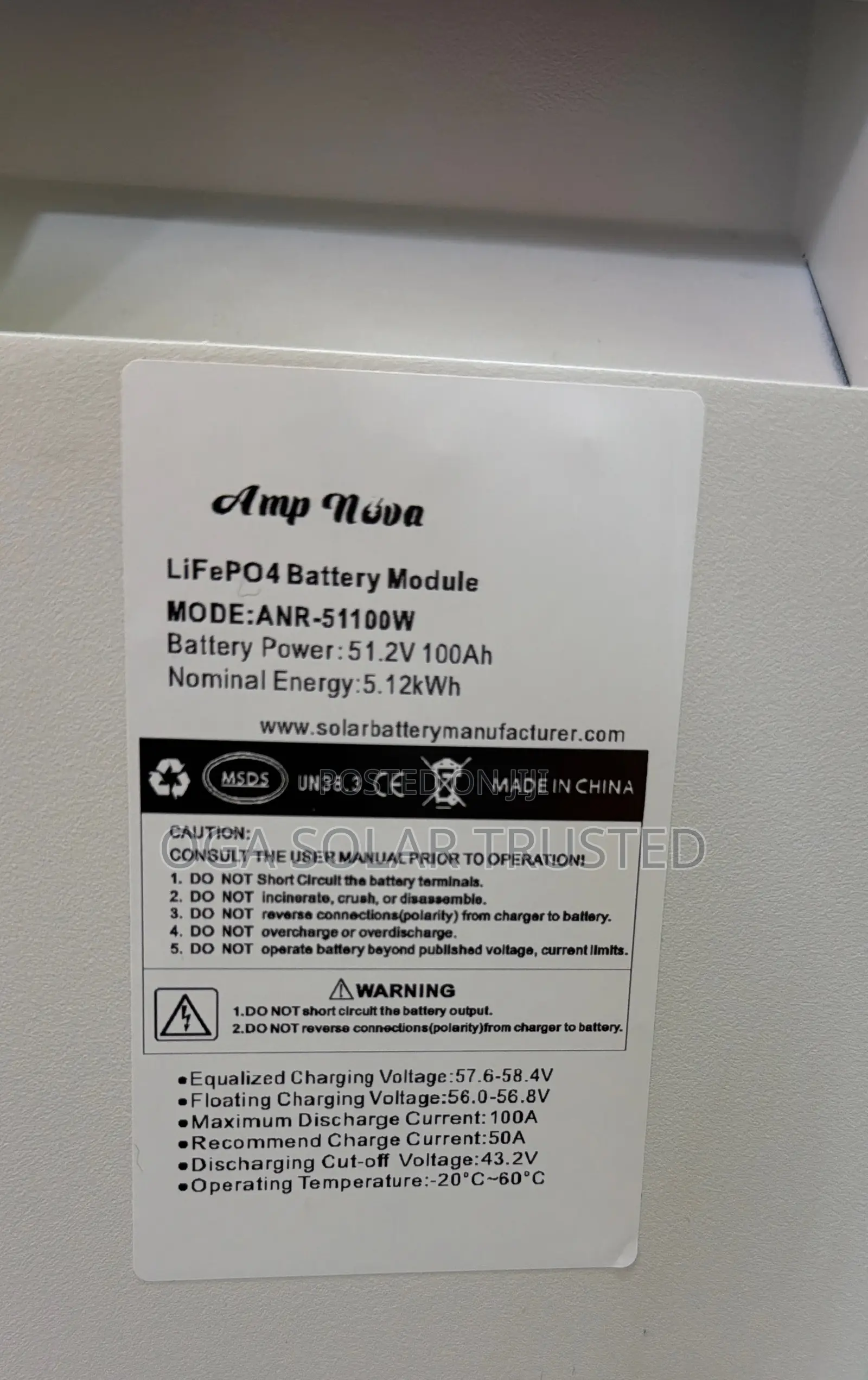 Amp Nova Lithium Battery