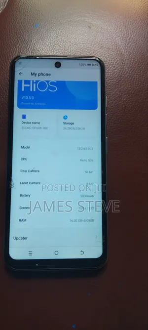 Tecno Spark 20C 256 GB Blue