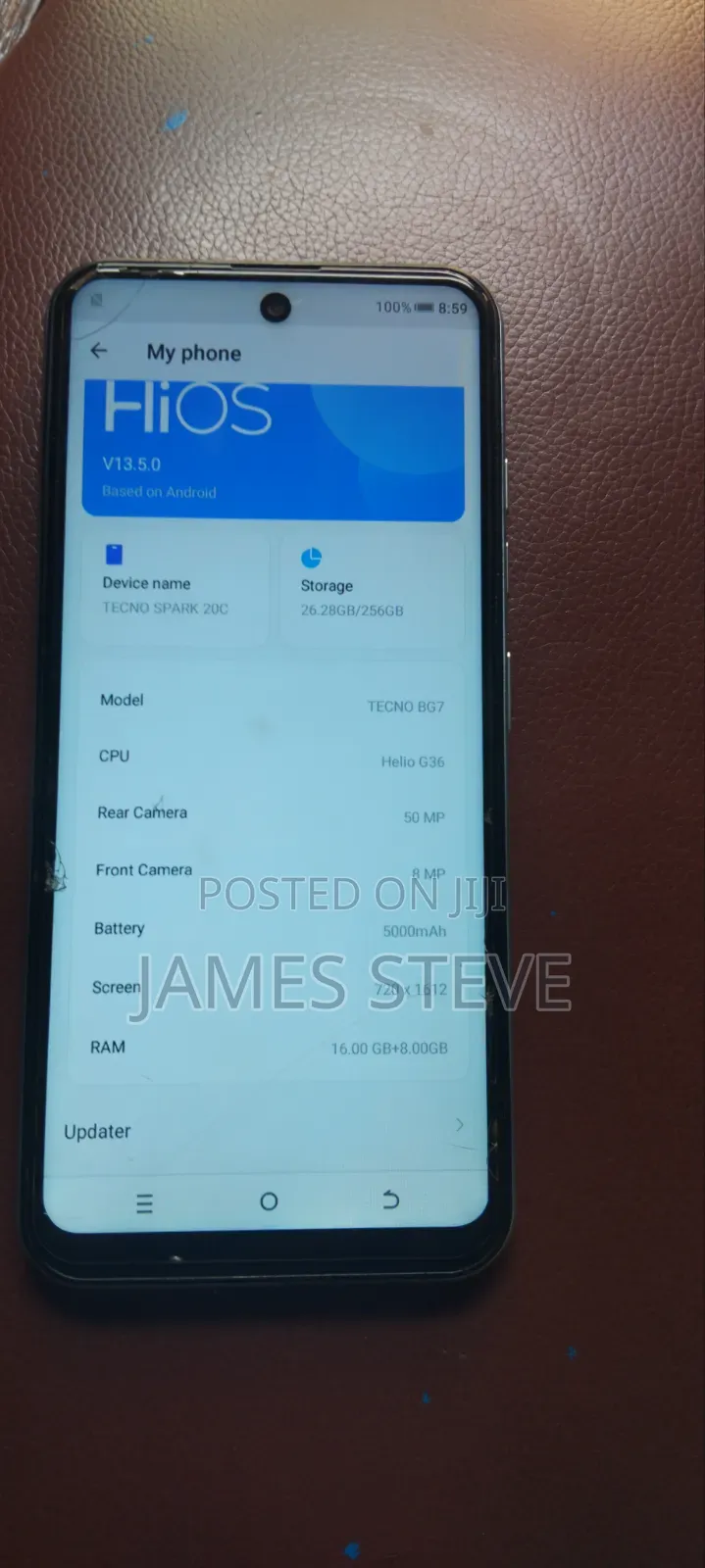 Tecno Spark 20C 256 GB Blue