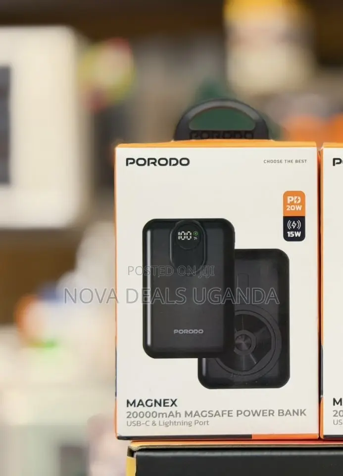 Porodo Magnex 2000mah Magsafe Powerbank Pd 20w Wireless Fast Charger