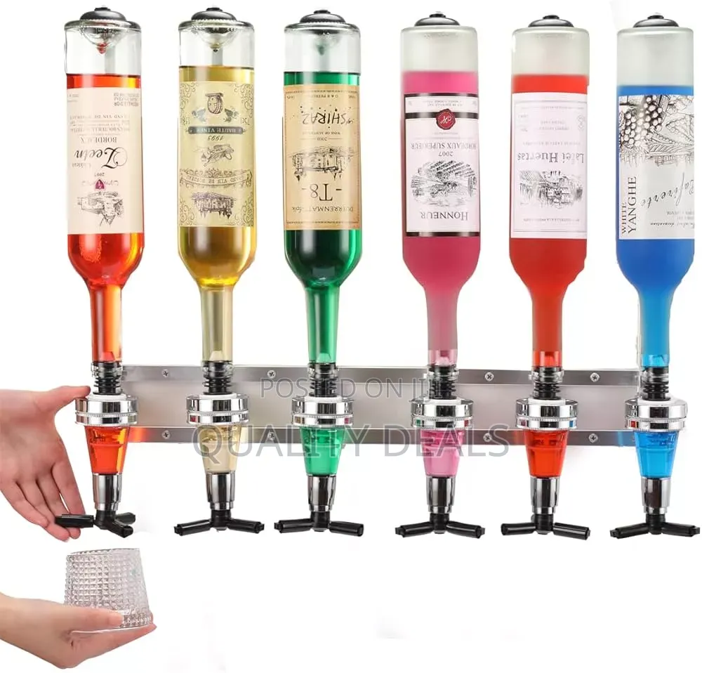 6 Shot Bar Butler Wall Mounted