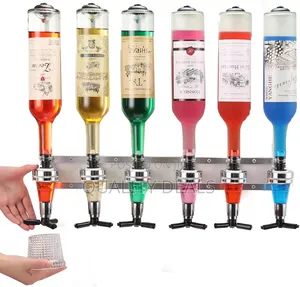 6 Shot Bar Butler Wall Mounted