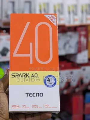 New Tecno Spark 40 256 GB Black
