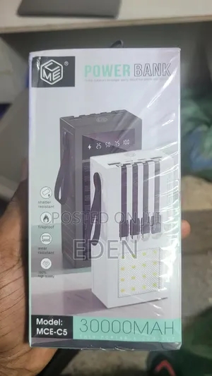 Fireproof Solar Power Bank 30000ahm, Super Fast Charge