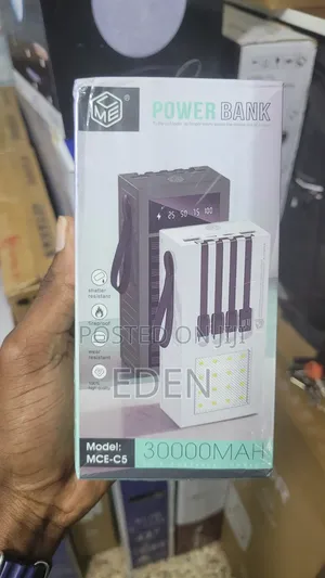 Fireproof Solar Power Bank 30000ahm, Super Fast Charge