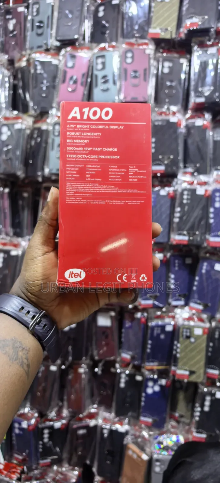 New Itel A100 128 GB Black