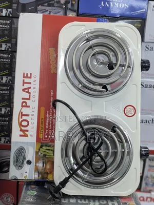 Jx Double Electric Hot Plate Dual Burner Cooker Fast Heating Portable