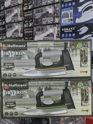 Hoffmans 1200w Heavy Duty Dry Iron Non-Stick Soleplate