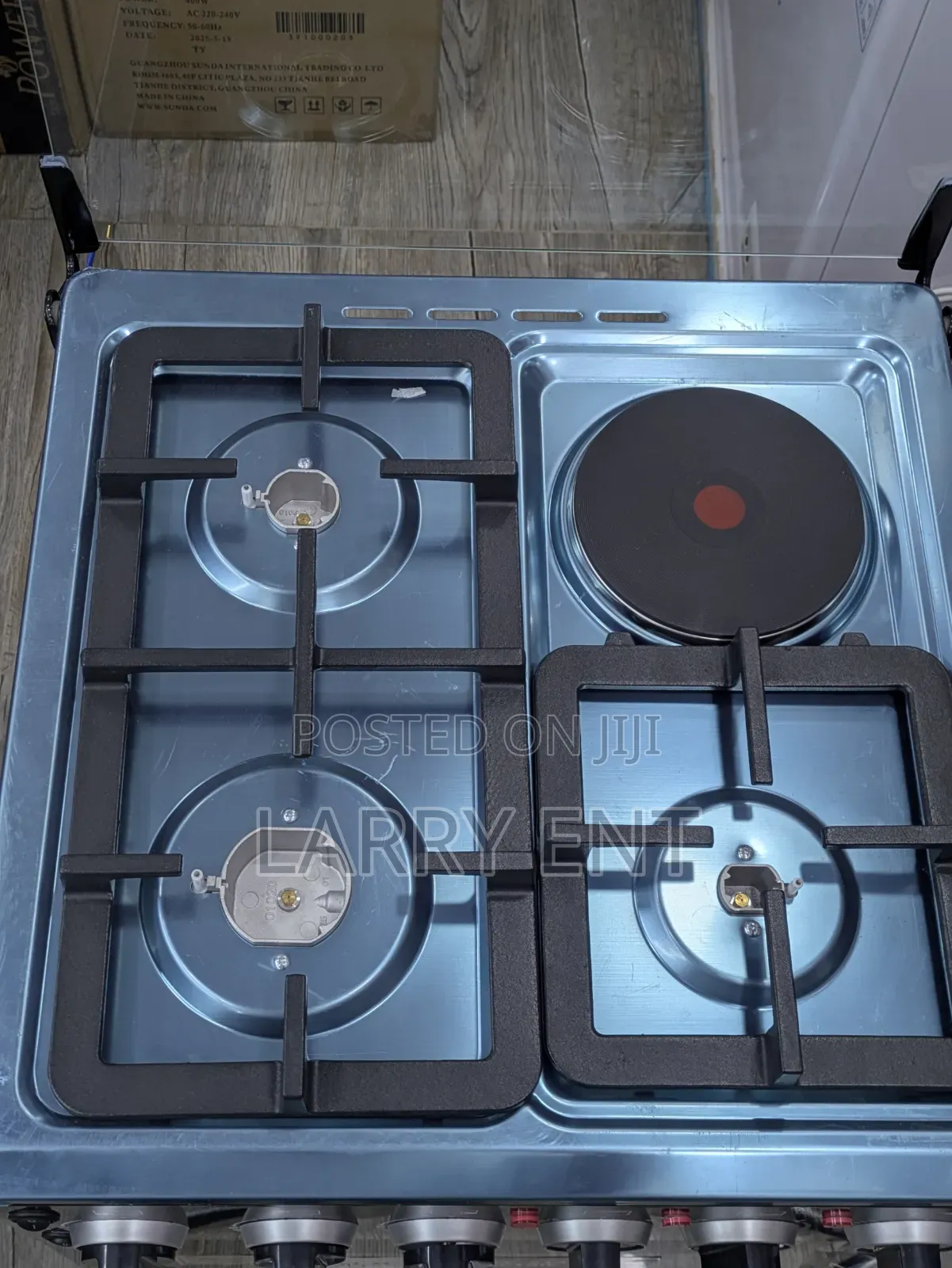 Roch 3 Gas Burner and 1 Electric Burner Cooker 55l Oven Cooker