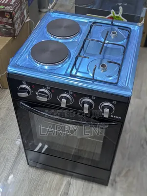 Allstar Gas and Electric Cooker 2 Gas Burners 2 Electric Burners Oven