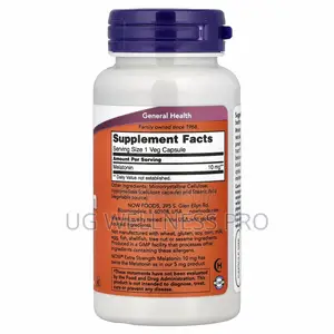 Now Foods Melatonin, 10 Mg, 100 Veg Capsules Sleep Support
