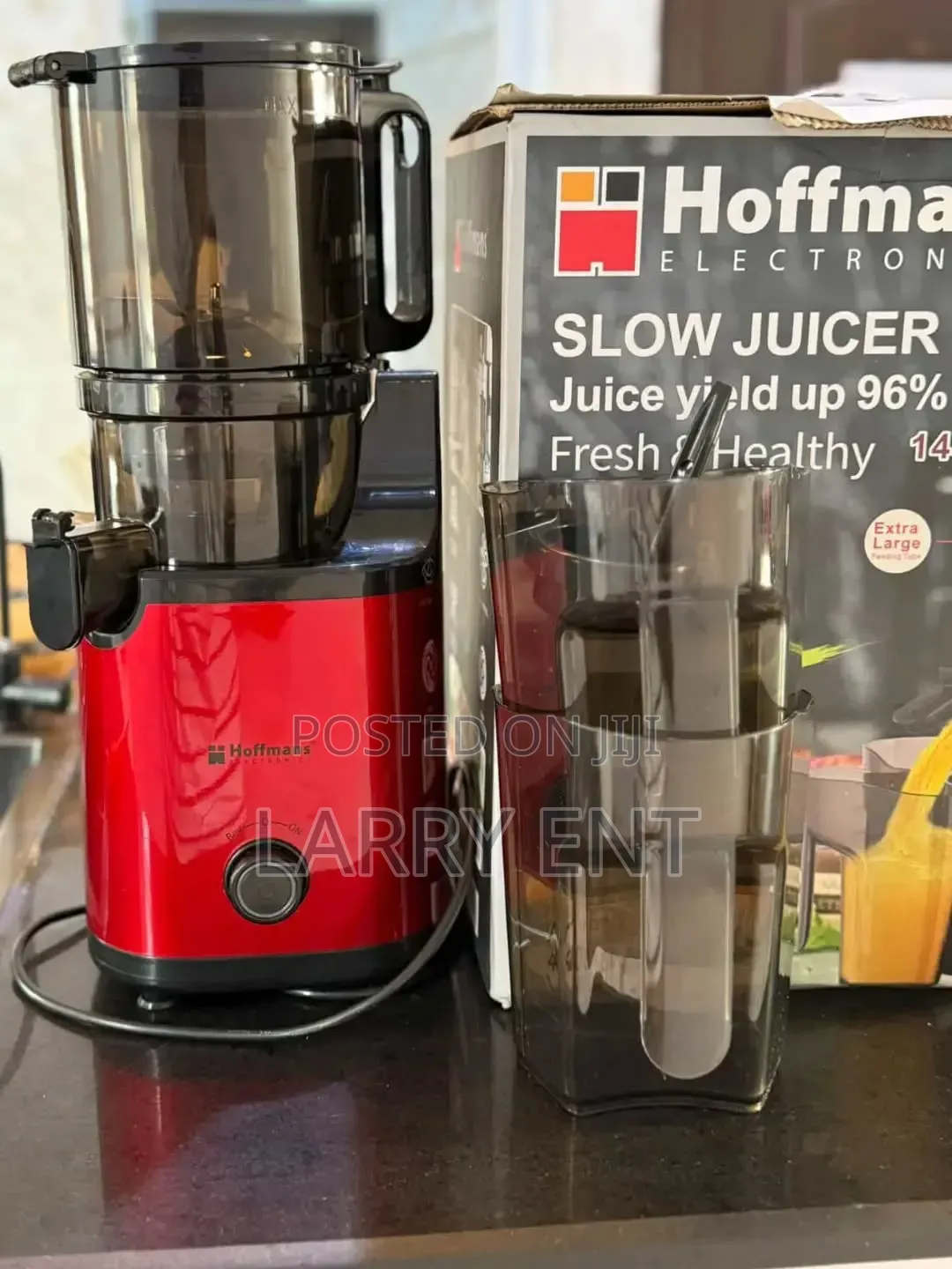 Hoffmans 400w Slow Juicer Cold Press Juicer Up to 96% Juice Extraction